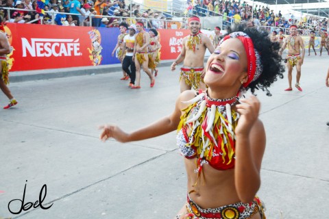 Carnival dancer in Baranquilla