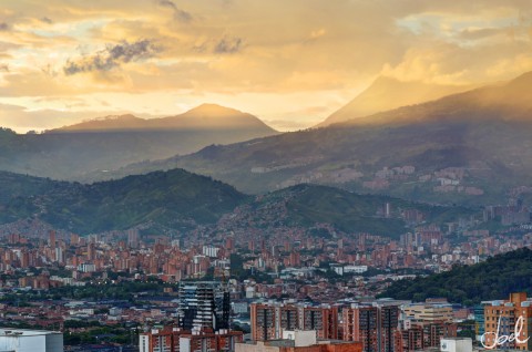 Medellin-Photo-Colombia-At-Sunset